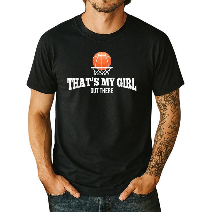 Basketball For Mom & Dad That's My Girl T-Shirt Men's Casual T-Shirt