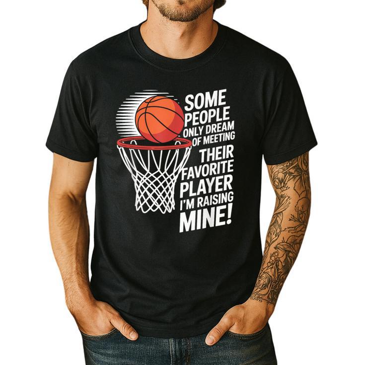 Basketball Mom Or Dad Basketball Parent Men's Casual T-Shirt