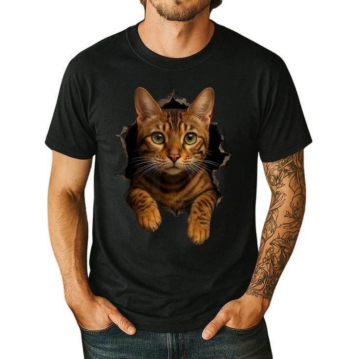 Bengal Cat Lover Animal Pet Bengal Cat Owner Mom Cat Dad Cat Men Women Kids Men's Casual T-Shirt