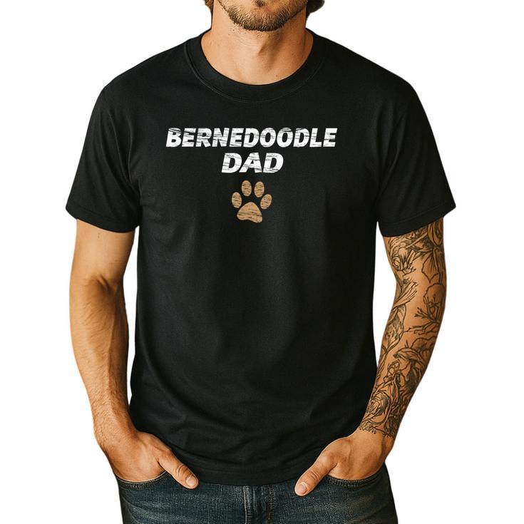 Bernedoodle Dad  & Kids Tee Fathers Day T-Shirt Men's Casual T-Shirt