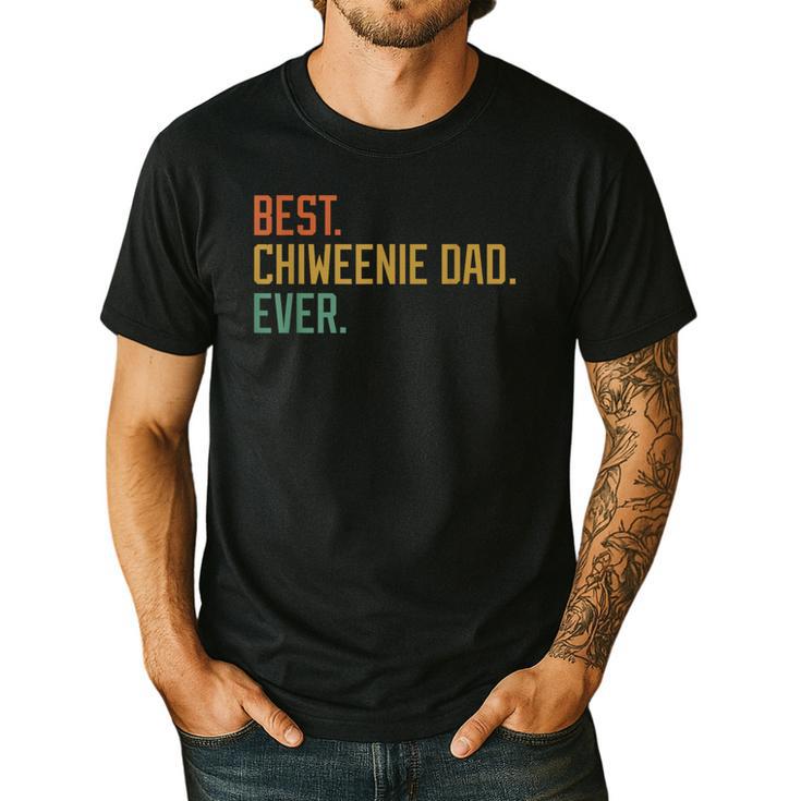 Best Chiweenie Dad Ever Dog Breed Father's Day Canine Puppy Men's Casual T-Shirt