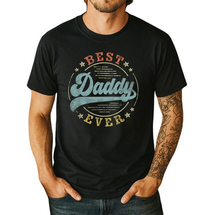 Best Daddy Ever Father's Day Daddy Vintage Emblem Men's Casual T-Shirt