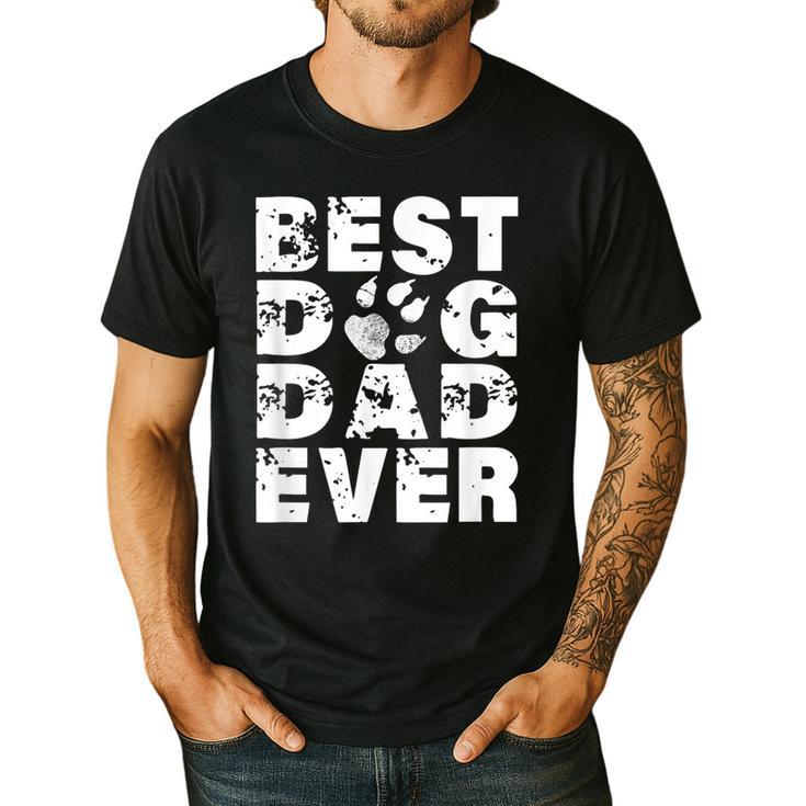 Best Dog Dad Ever Shirt Dog Father Men Women Girls Kids Men's Casual T-Shirt