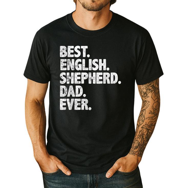 Best English Shepherd Dad Ever Dog Owner Daddy Father's Day Men's Casual T-Shirt
