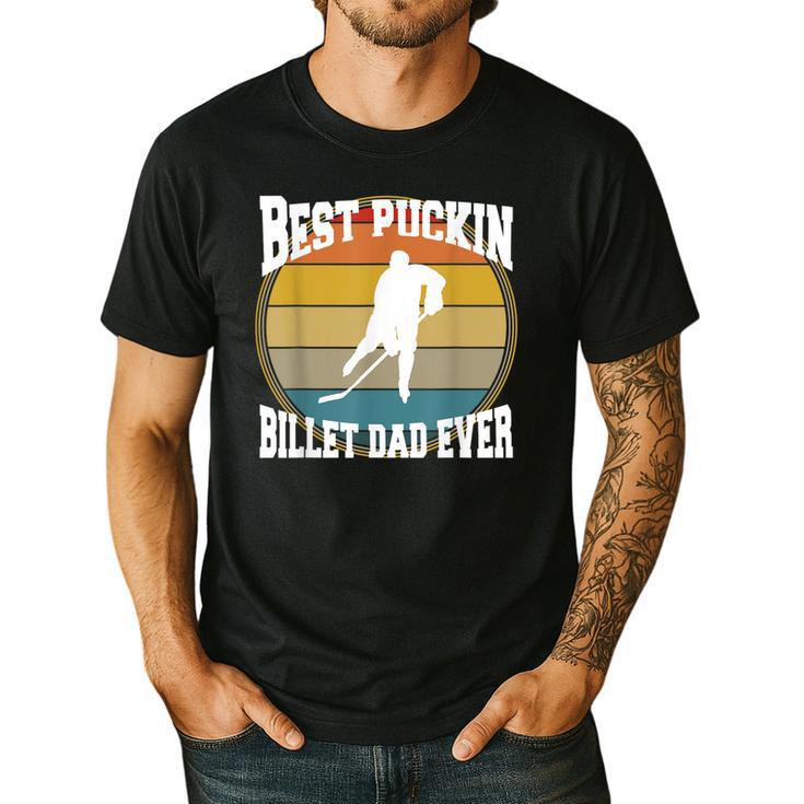 Best Puckin Billet Dad Hockey Men's Casual T-Shirt