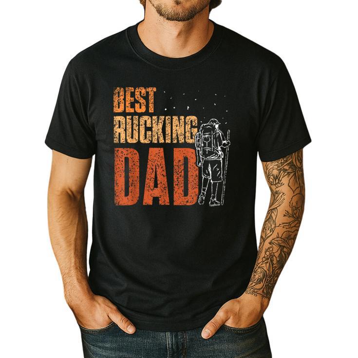 Best Rucking Dad Ruck Backpack Rucksack Workout Rucking Men's Casual T-Shirt