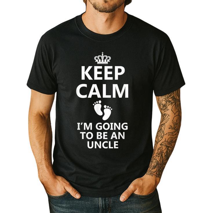 Best Uncle Art For Men Dad Pregnancy Reveal New Uncle To Be Men's Casual T-Shirt
