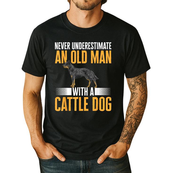 Blue Heeler Dad Australian Cattle Dog Men Men's Casual T-Shirt