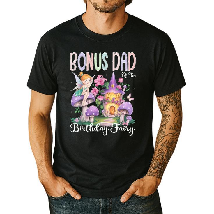 Bonus Dad Of The Birthday Fairy 1St Birthday Girl Party Men's Casual T-Shirt