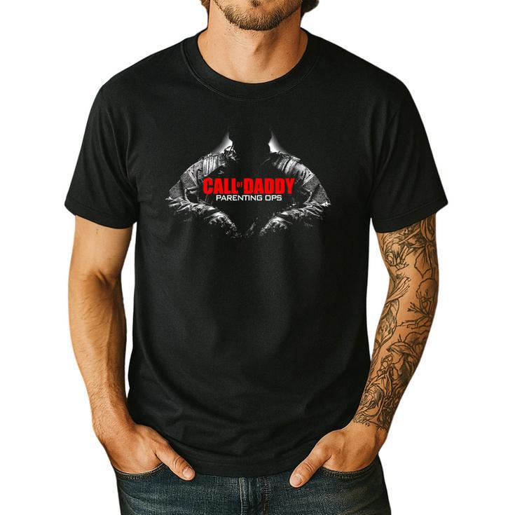 Call Of Daddy Parenting Ops Shirt Gamer Dad Men's Casual T-Shirt