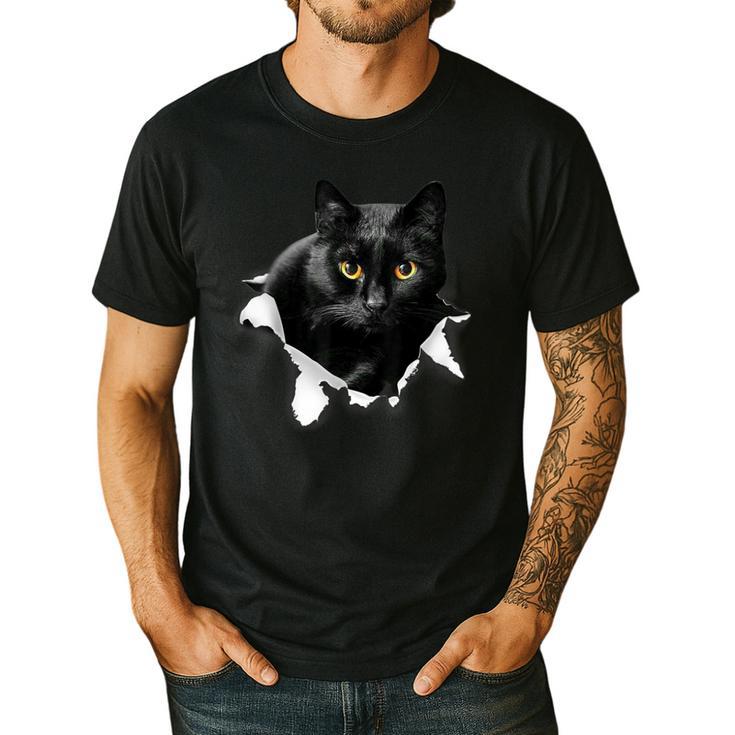 Cat Torn Cloth For Cat Lover Cat Dad Cat Mom Men's Casual T-Shirt