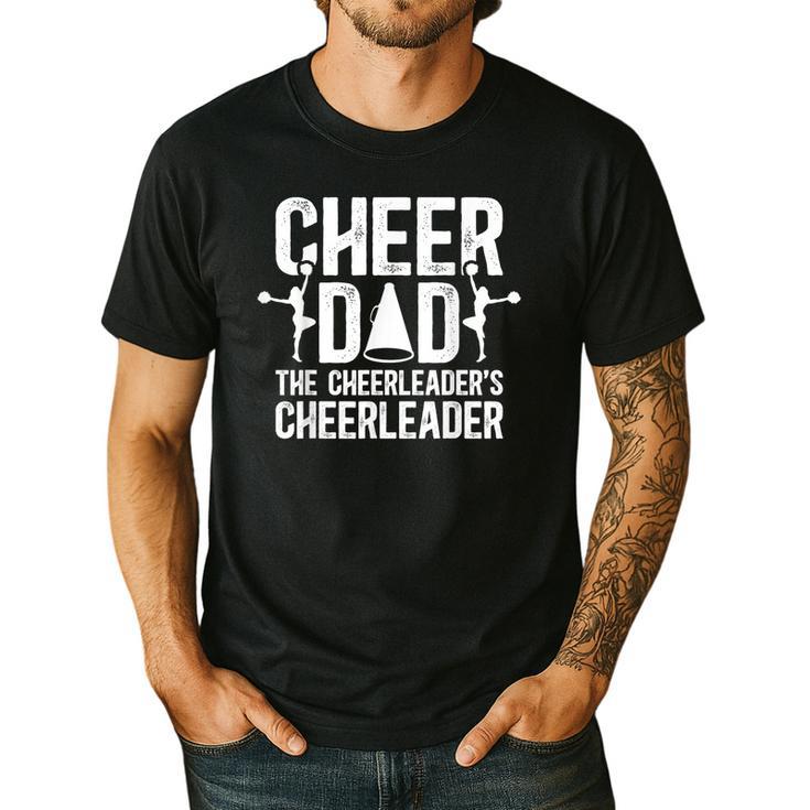 Cheer Dad The Cheerleader's Cheerleader Dad Cheer Father Men's Casual T-Shirt