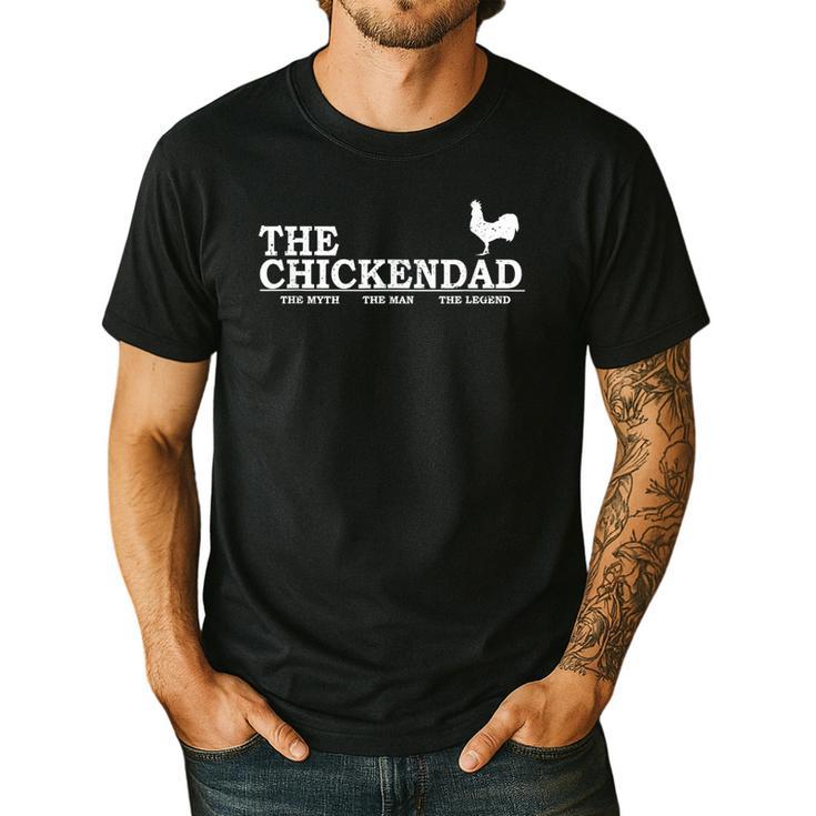 The Chicken Dad Pet Lover Tee Cute T-Shirt Men's Casual T-Shirt