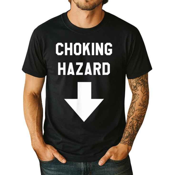 Choking Hazard Adult Dad Joke Men's Casual T-Shirt