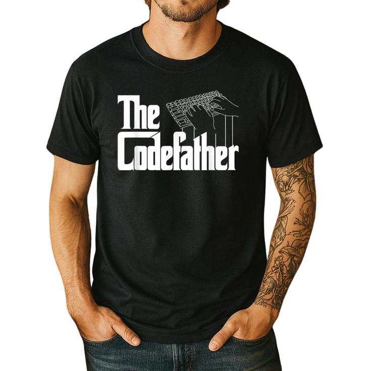 The Code Father Computer Coder Dad Programmer Men's Casual T-Shirt