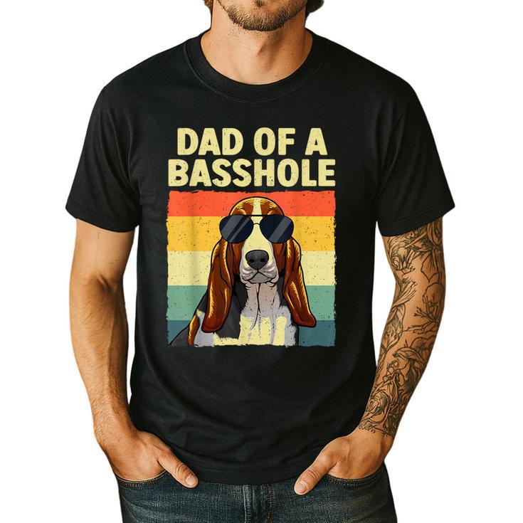 Cool Basset Hound For Men Dad Dog Basset Hound Lovers Men's Casual T-Shirt