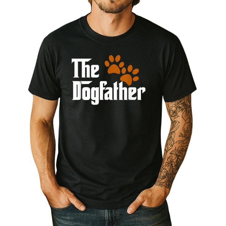 Cool Dog Dad Dog Father Shirt The Dogfather T-Shirt Men's Casual T-Shirt