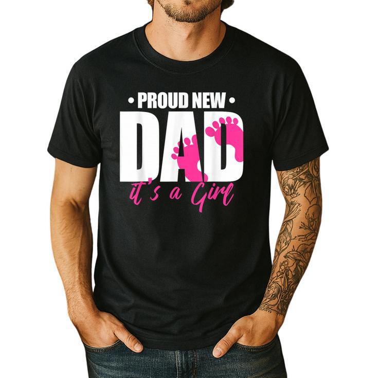 Cool Parent Apparel Proud New Dad It's A Girl Classic Fit Short Sleeve Crew Neck T-Shirt Small Men's Casual T-Shirt