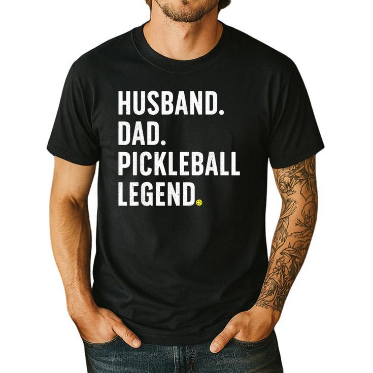 Cool Pickleball For Men Husband Dad Legend Pickleball Player Men's Casual T-Shirt