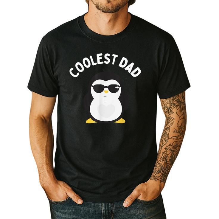 The Coolest Dad Cool Penguin By Dangerous Dad Men's Casual T-Shirt