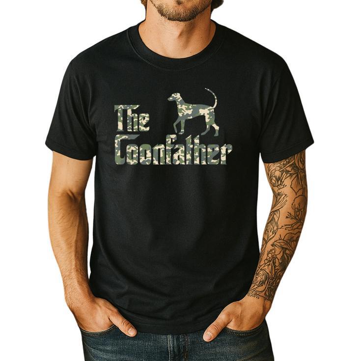 Coonfather Coon Hunting Dogs Coonhound Dad Men's Casual T-Shirt