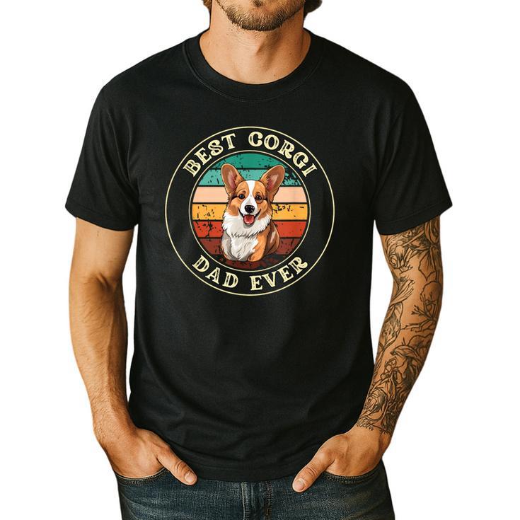 Corgi Dad Idea For Men Men's Casual T-Shirt