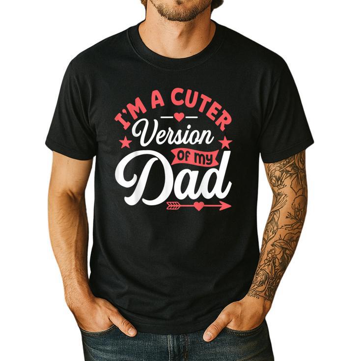 Cuter Version Of Dad Cute Kid Boy Girl Proud New Dad Men's Casual T-Shirt
