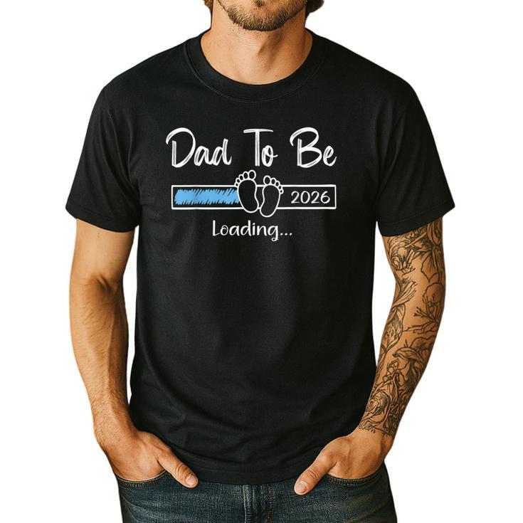 Dad To Be 2026 Promoted To Daddy Soon To Be New Dad Men's Casual T-Shirt