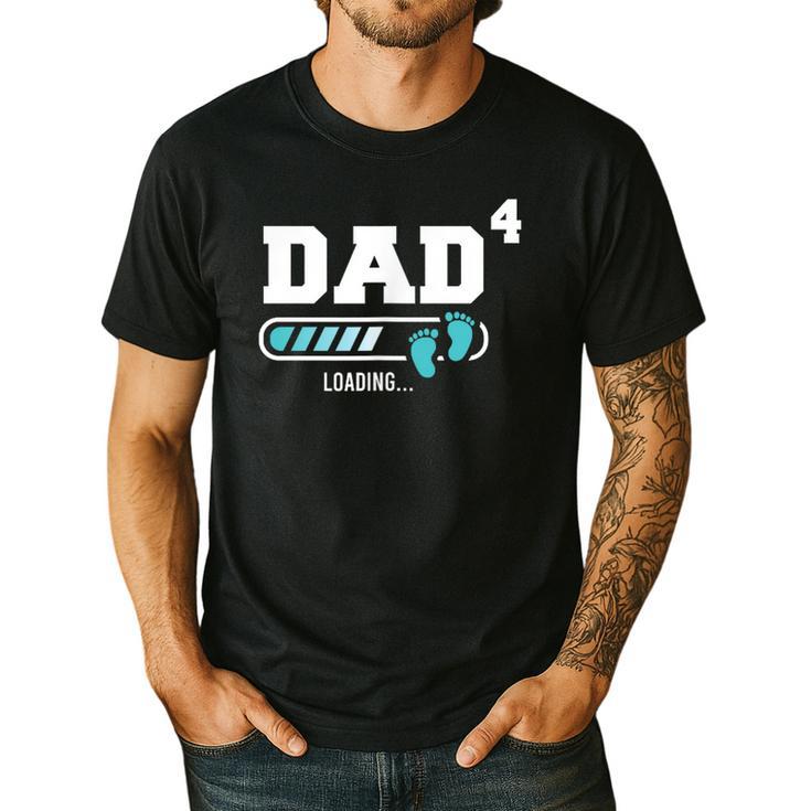 Dad 4 Fourth Time Dad Dad Of Four Men's Casual T-Shirt