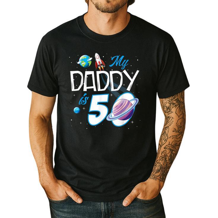 My Dad Is 50 Years Daddy Father 50th Years Birthday Men's Casual T-Shirt