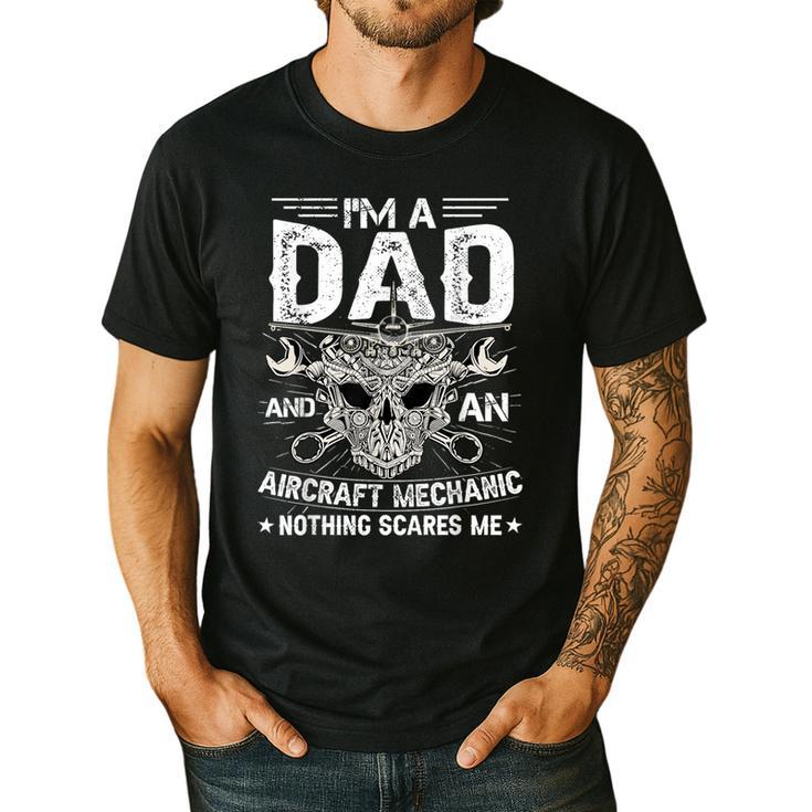 Dad Airplane Plane Aviation Aircraft Mechanic Men's Casual T-Shirt