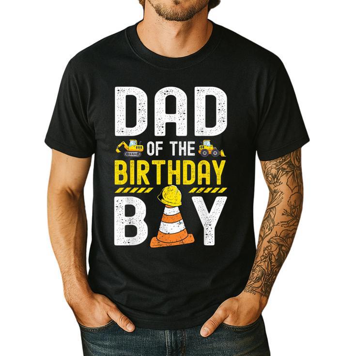 Dad Of The Birthday Boy Construction Worker Bday Men's Casual T-Shirt