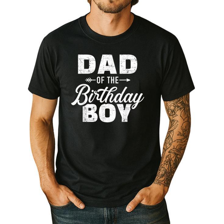 Dad Of The Birthday Boy Matching Family Party Men's Casual T-Shirt