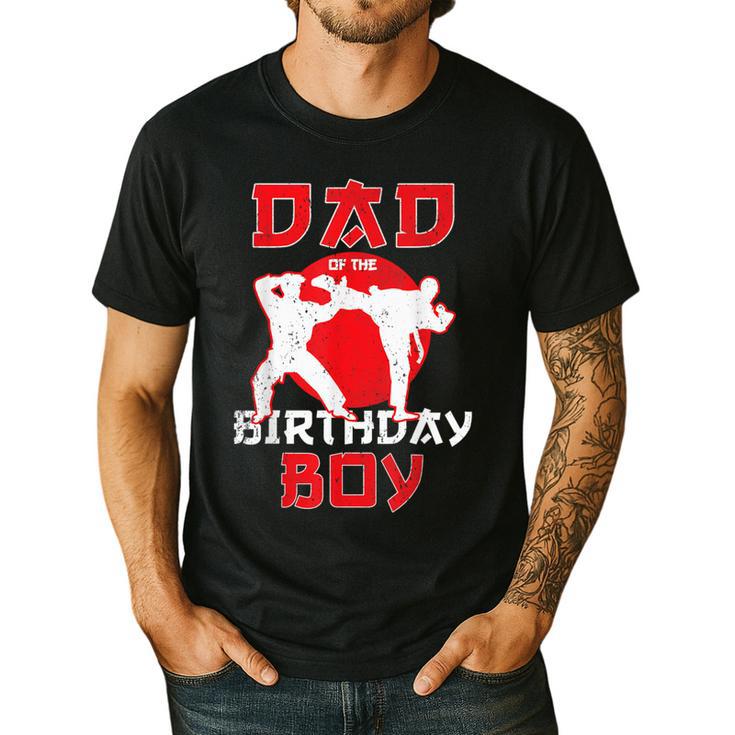 Dad Of The Birthday Karate Taekwondo Boy Martial Arts Men's Casual T-Shirt