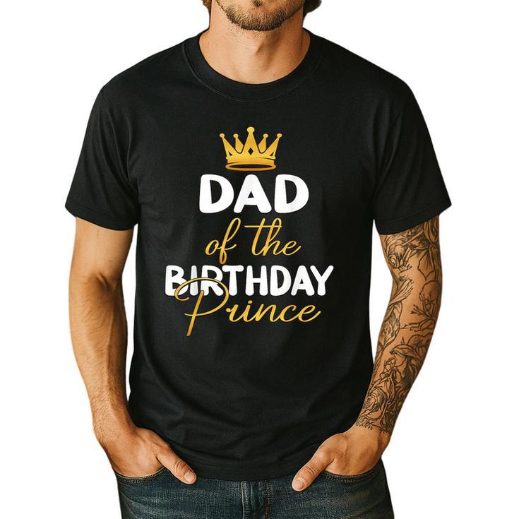 Dad Of The Birthday Prince Boy Bday Party Idea For Him Men's Casual T-Shirt