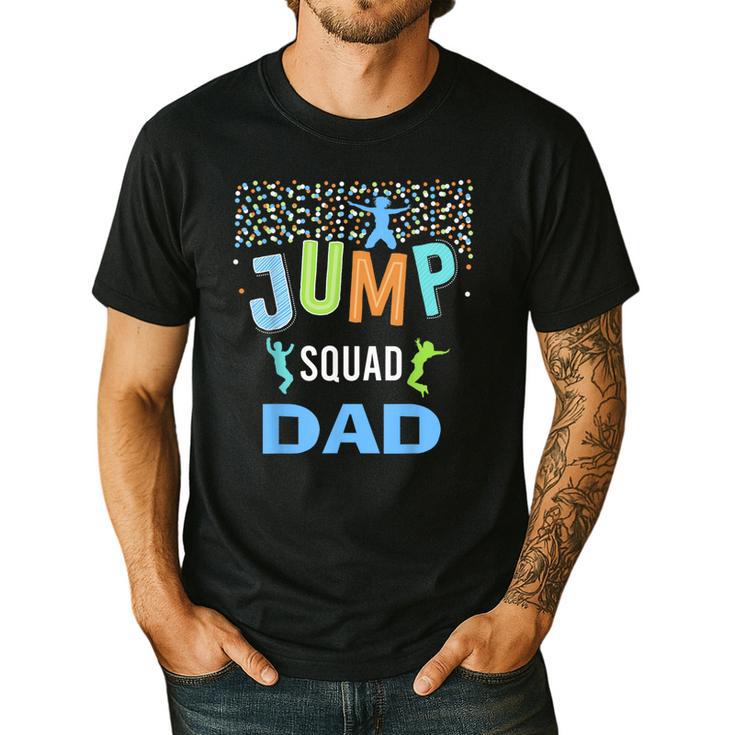 Dad Daddy Jump Squad Birthday Boy Trampoline Jumper Bday Men's Casual T-Shirt