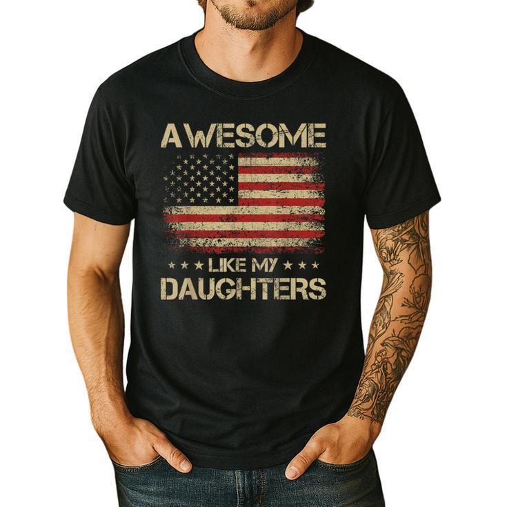 Dad From Daughter Awesome Like My Daughters Men's Casual T-Shirt