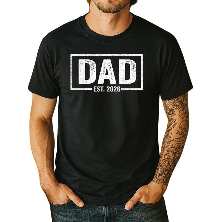 Dad Est 2026 Father 2026 Loading New Dad 2026 Men's Casual T-Shirt