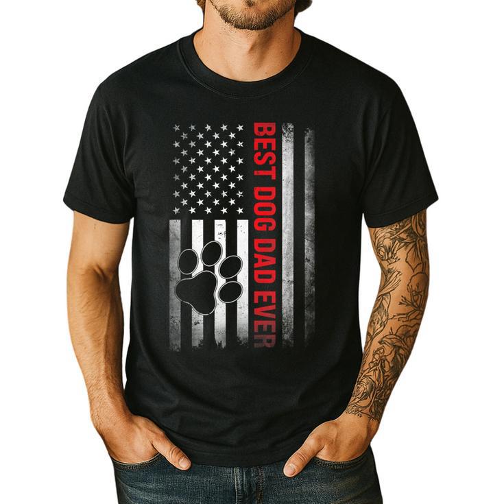 Dad Fathers Day Dog Dad Men's Casual T-Shirt
