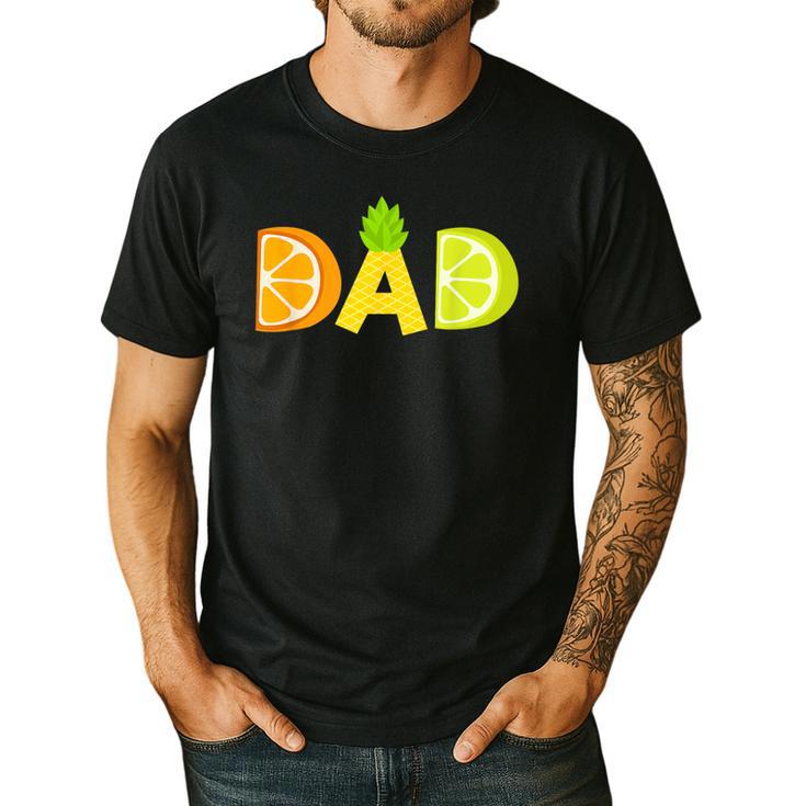 Dad Fruitarian Lover Summer Father Fruit Slice Men's Casual T-Shirt