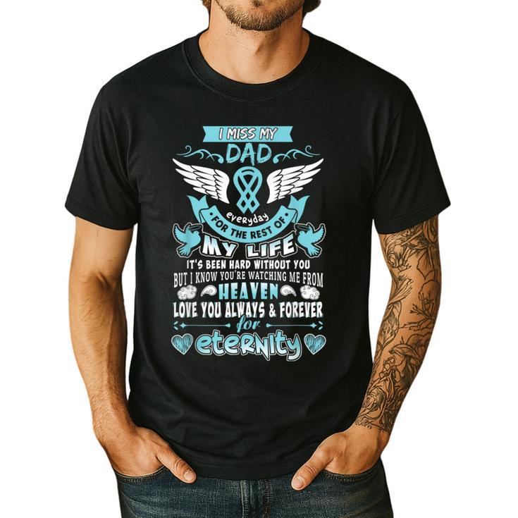 Dad Is My Guardian Angel Missing Memorial Day For Men Women Men's Casual T-Shirt