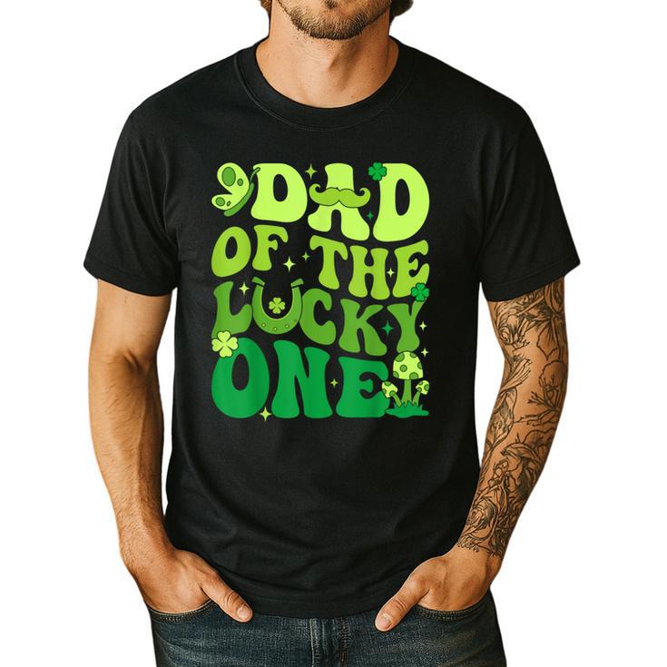 Dad Of The Lucky One Saint Patrick's Day Children Birthday Men's Casual T-Shirt