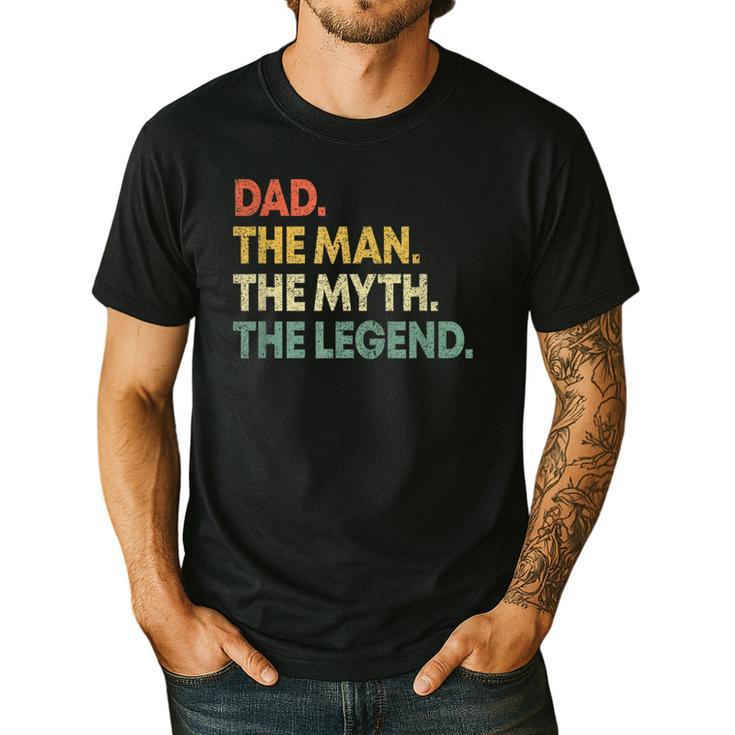 Dad The Man The Myth The Legend Men Dad Father's Day Men's Casual T-Shirt