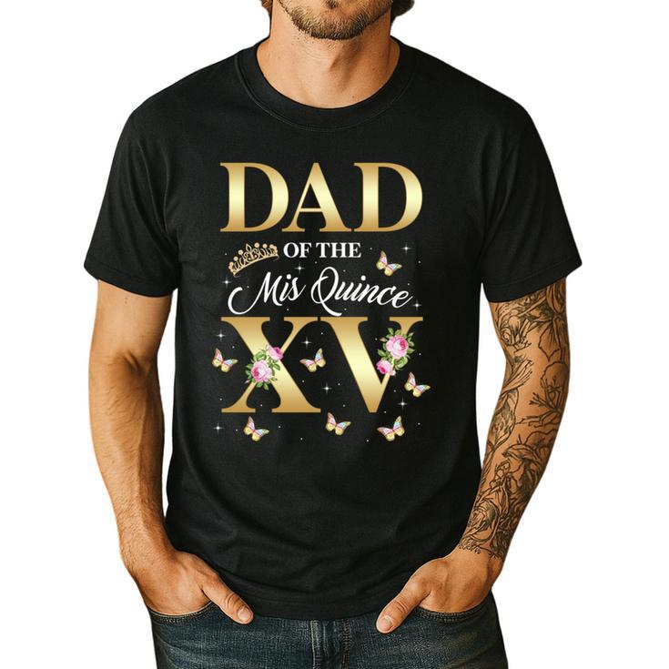 Dad Of The Miss Quince XV Birthday Mexican Quinceanera Men's Casual T-Shirt