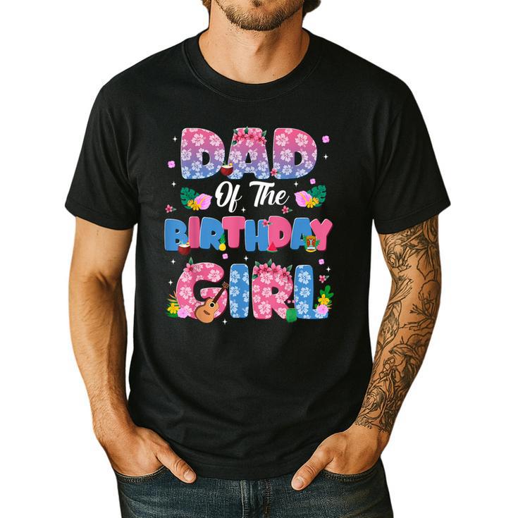 Dad And Mom Of The Birthday Girl Party Decor Family Matching Men's Casual T-Shirt