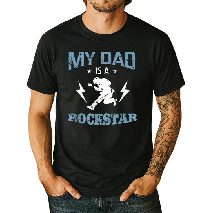 MY DAD IS A ROCKSTAR DADDY Father Sday Men's Casual T-Shirt