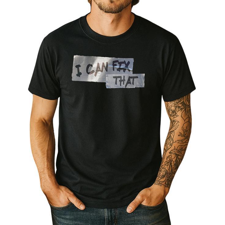Dad Shirt Duct Tape I Can Fix That TShirt Men's Casual T-Shirt