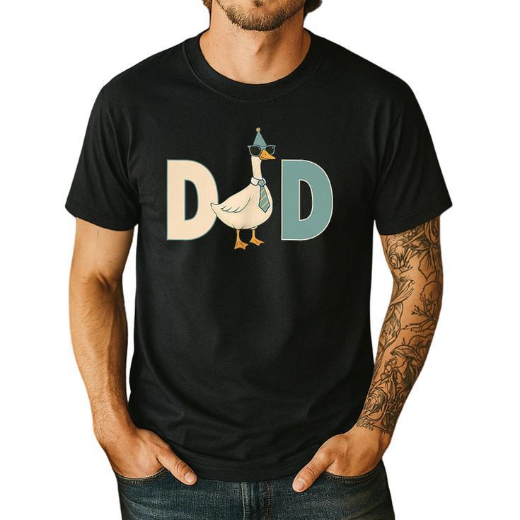 Dad Silly Goose 1st Birthday Family Matching Pocket Men's Casual T-Shirt