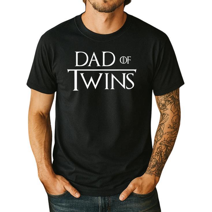 Dad Of Twins Quote Twin Daddy Fathers Day Men's Casual T-Shirt