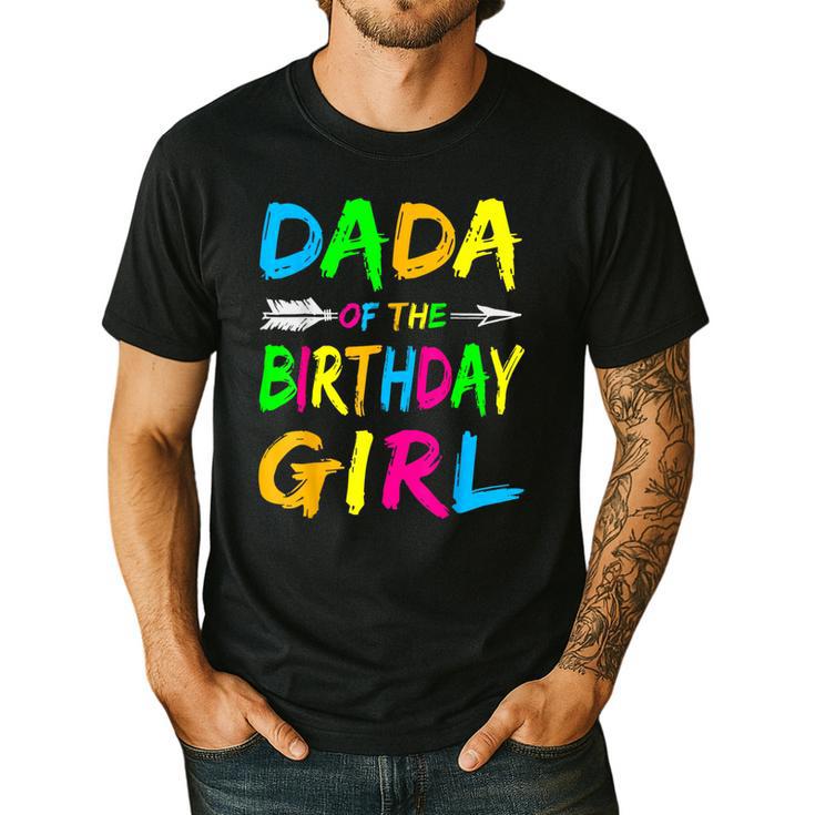 Dada Of The Birthday Girl Retro 80's Party Shirt Men's Casual T-Shirt